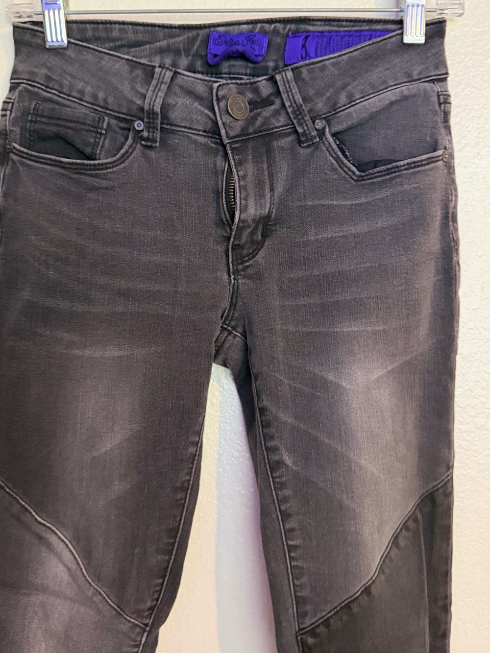 Stretchy Black Washed Denim Skinny Jeans